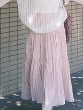 BXOXO Skirts Women Sweet 2025 Summer Fashion Stretch High Waist Solid French Style Chic Elegant Long Skirt Female Casual